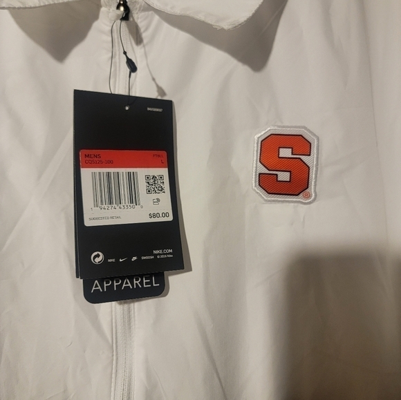 Nike On Field Syracuse Coaches Windbreaker Jacket Mens Size Large CQ5125 100 - Picture 5 of 6